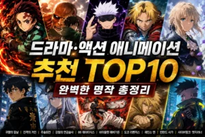 드라마 액션 애니메이션 추천 TOP10